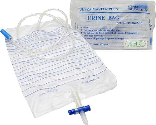 AHC DRAINAGE 2000ML URINE BAG 1S