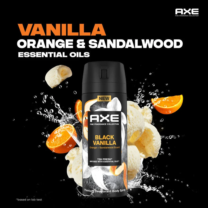 AXE DEO SPRAY BLACK VANILLA 135ML - Image 3