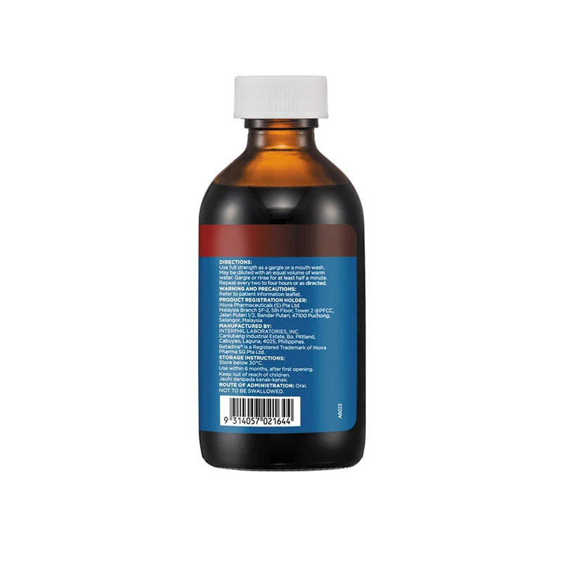 BETADINE GARGLE & MOUTH WASH 240ML - Image 3
