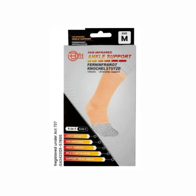 BFIT 5IN1 A121 FAR INFRARED ANKLE SUPPORT SLEEVE M