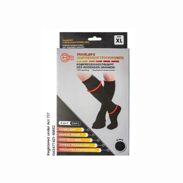 BFIT 5IN1 S162 TRAVEL COMPRESSION SOCK FOR MEN XL