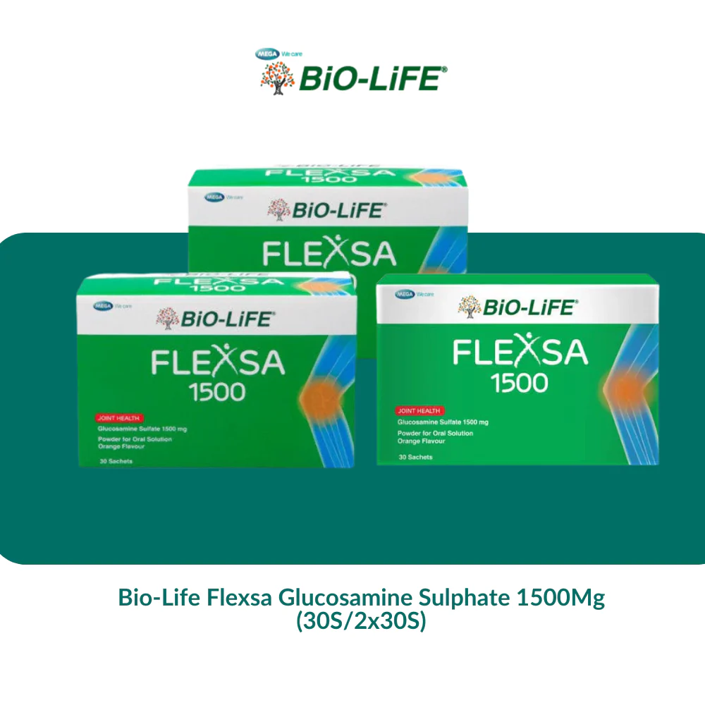 Bio-Life Flexsa Glucosamine Sulfate 1500Mg (30s/2x30s)