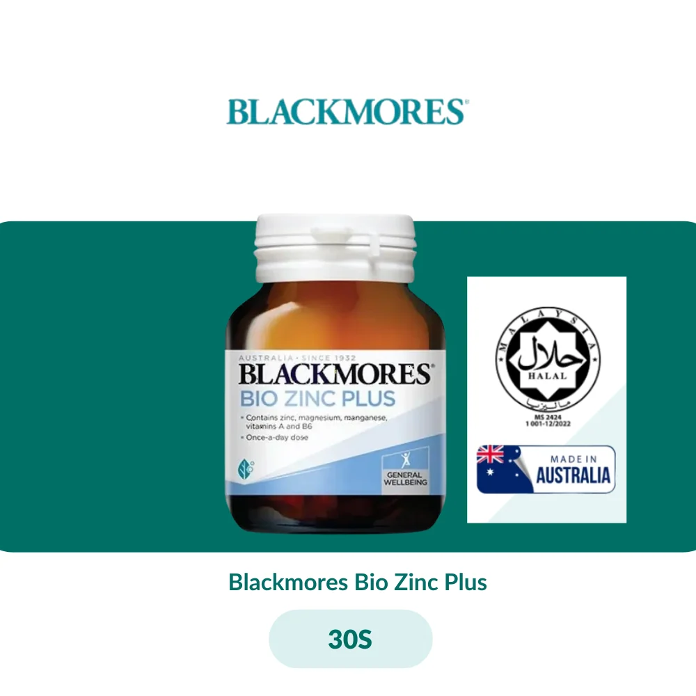 Blackmores Bio Zinc Plus Advanced (30s/90s) - Image 2