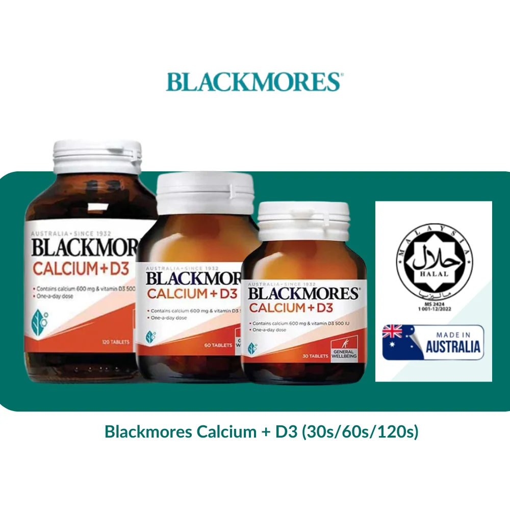 Blackmores Calcium + D3 (30s/60s/120s)