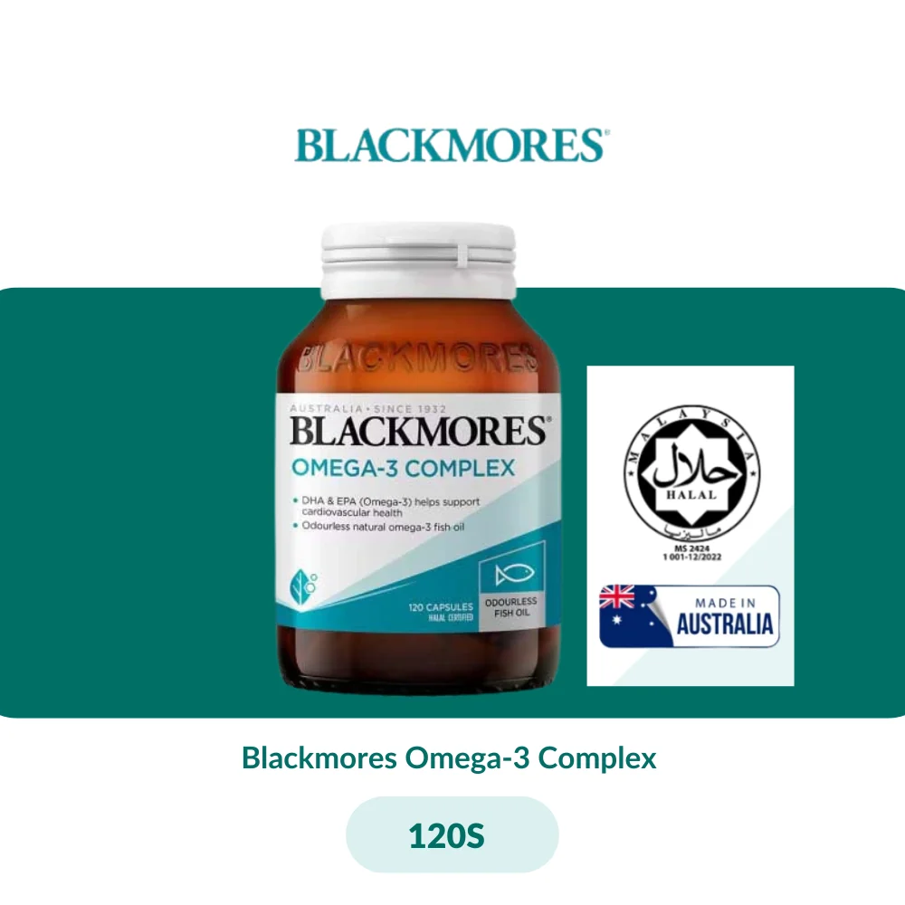 Blackmores Omega-3 Complex (30s/120s) - Image 3