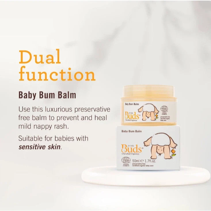 BUDS CHERISHED ORGANICS BABY BUM BALM 50ML - Image 3
