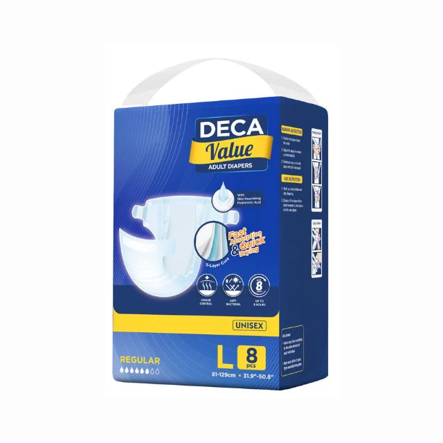DECA VALUE ADULT DIAPER L 8S