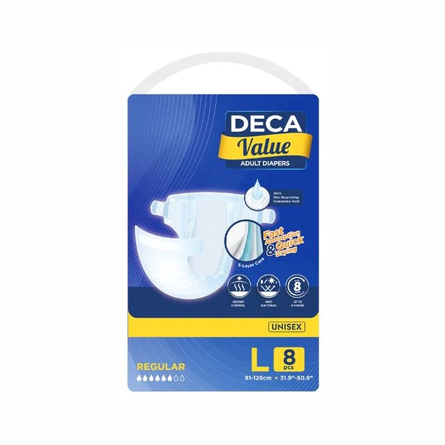 DECA VALUE ADULT DIAPER L 8S - Image 2