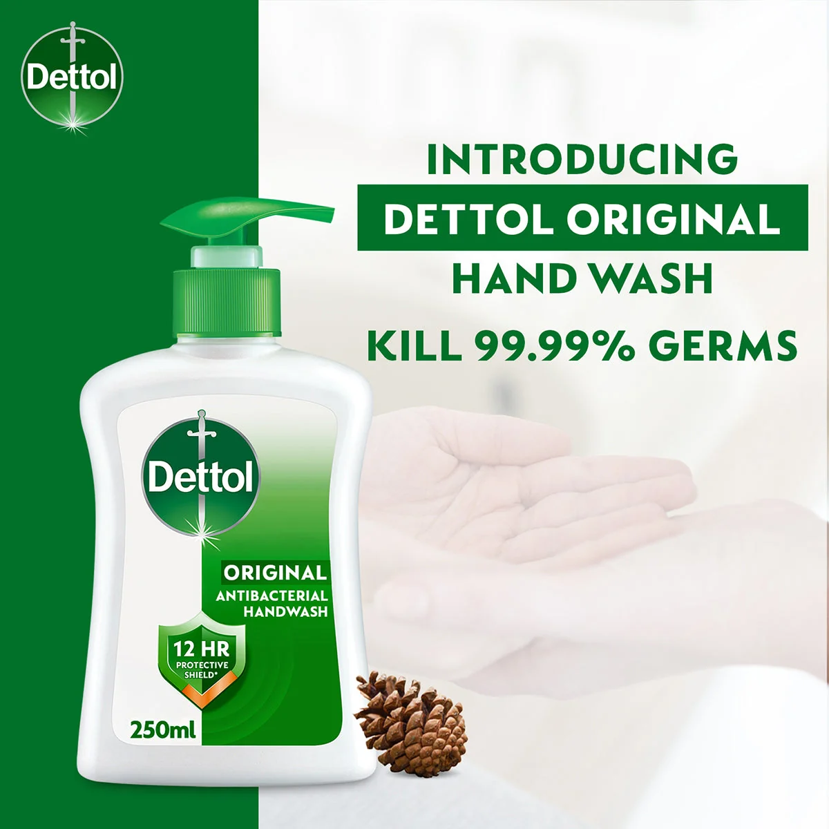 DETTOL ANTIBACTERIAL HAND WASH LIQUID ORIGINAL 250ML - Image 3
