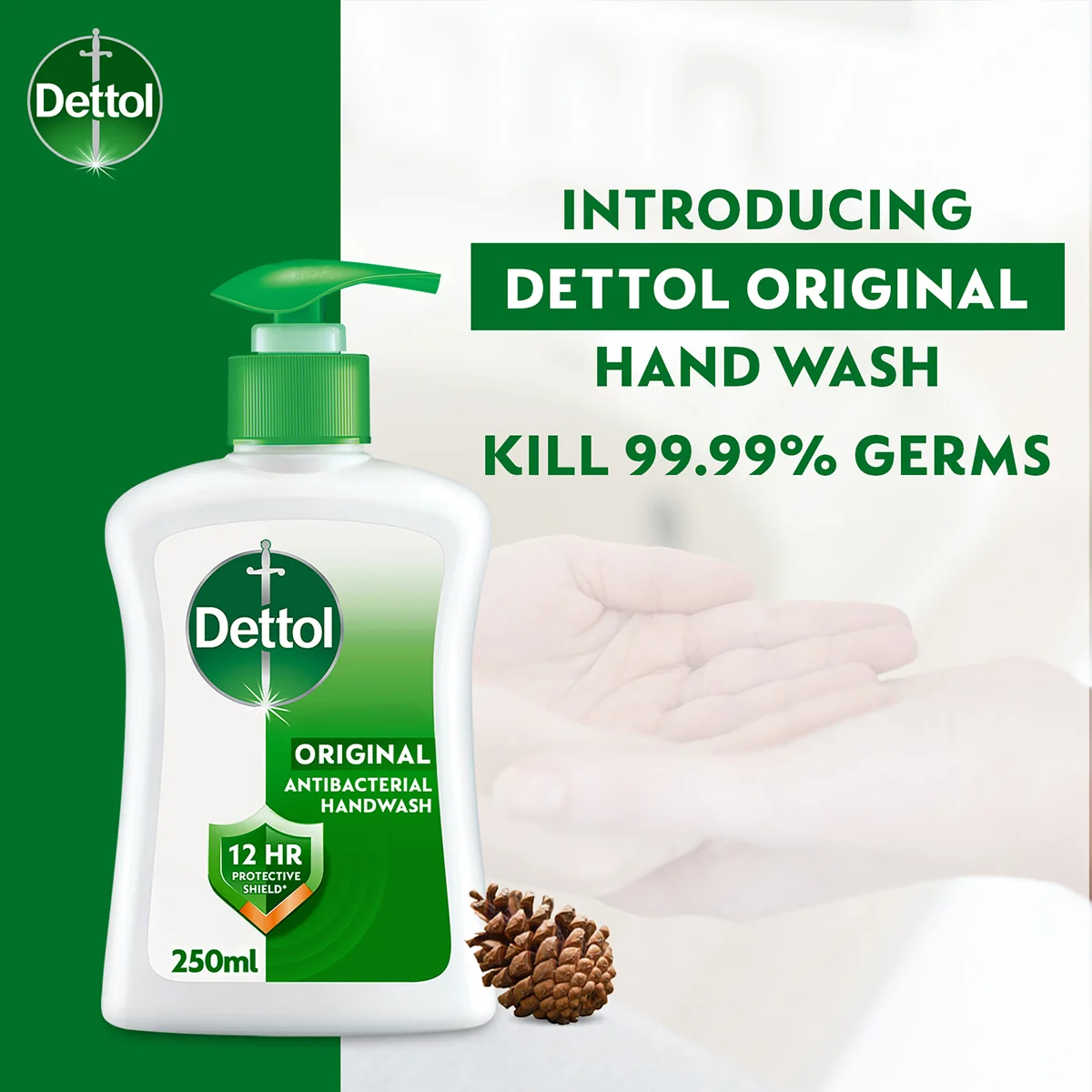 DETTOL ANTIBACTERIAL HAND WASH LIQUID ORIGINAL 250ML 3S - Image 3