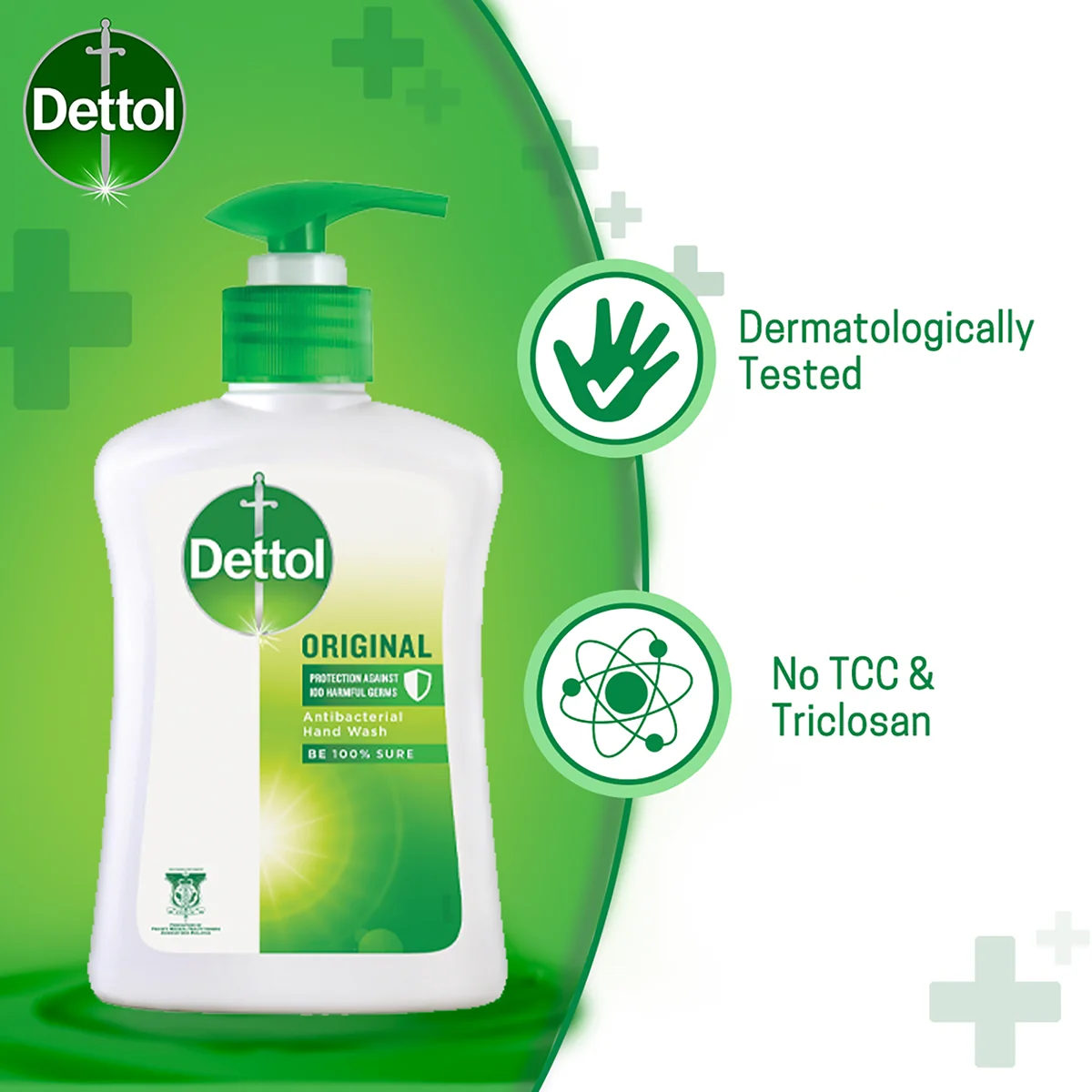 DETTOL ANTIBACTERIAL HAND WASH LIQUID ORIGINAL 400G+100G - Image 4