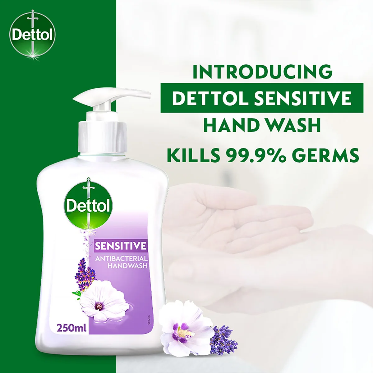 DETTOL ANTIBACTERIAL HAND WASH LIQUID SENSITIVE 250ML 3S - Image 3