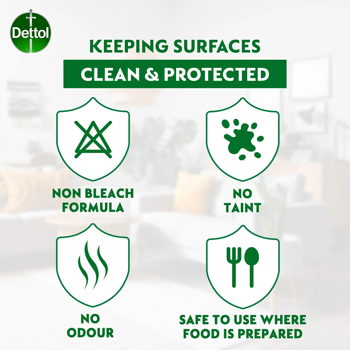 DETTOL ANTIBACTERIAL SURFACE DISINFECTAN TRIGGER SPRAY 500ML - Image 5