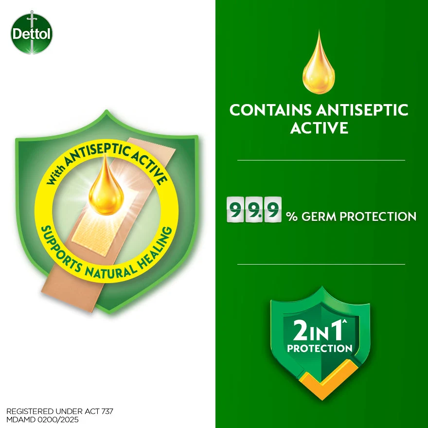 DETTOL ANTISEPTIC ELASTIC PLASTER 10S - Image 3