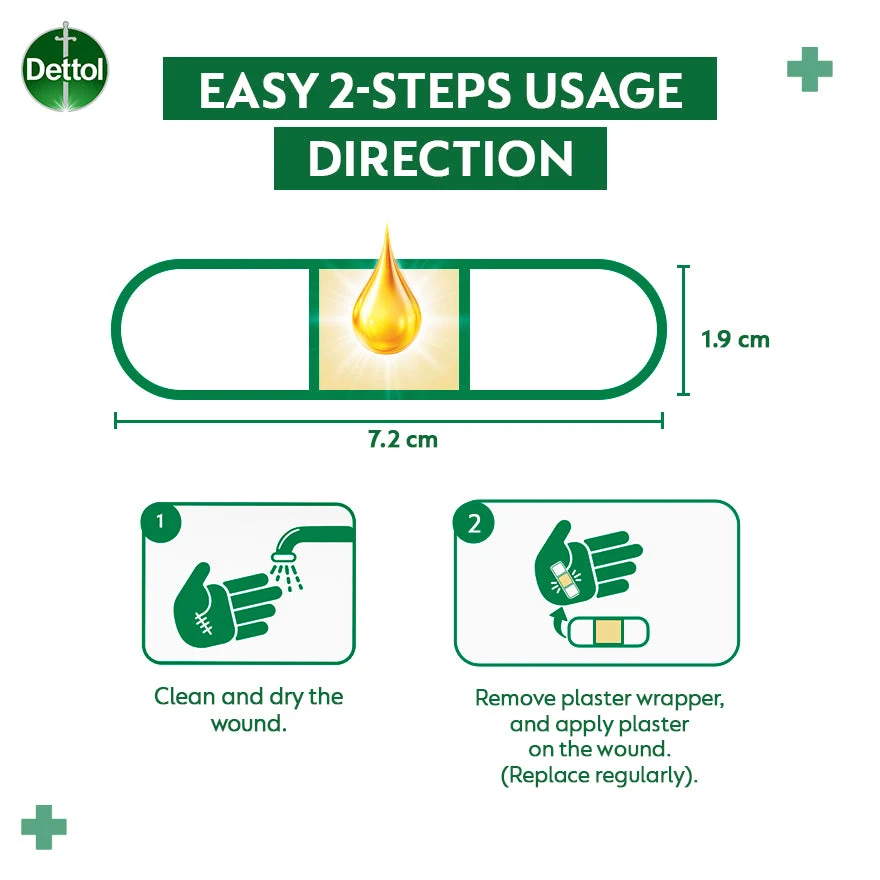 DETTOL ANTISEPTIC PLASTER WATERPROOF 10S - Image 4