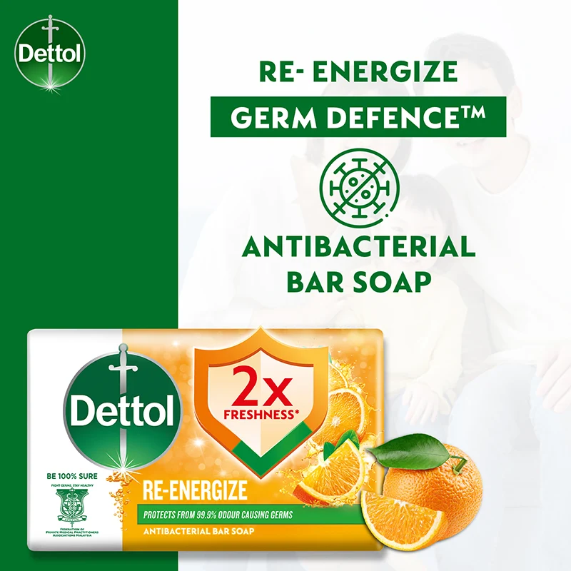 DETTOL BARSOAP RE-ENERGIZE 100G 4S (B3F1) - Image 2