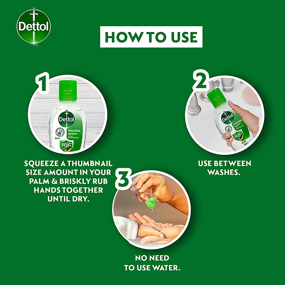 DETTOL HAND SANITISER ORIGINAL 50ML - Image 6