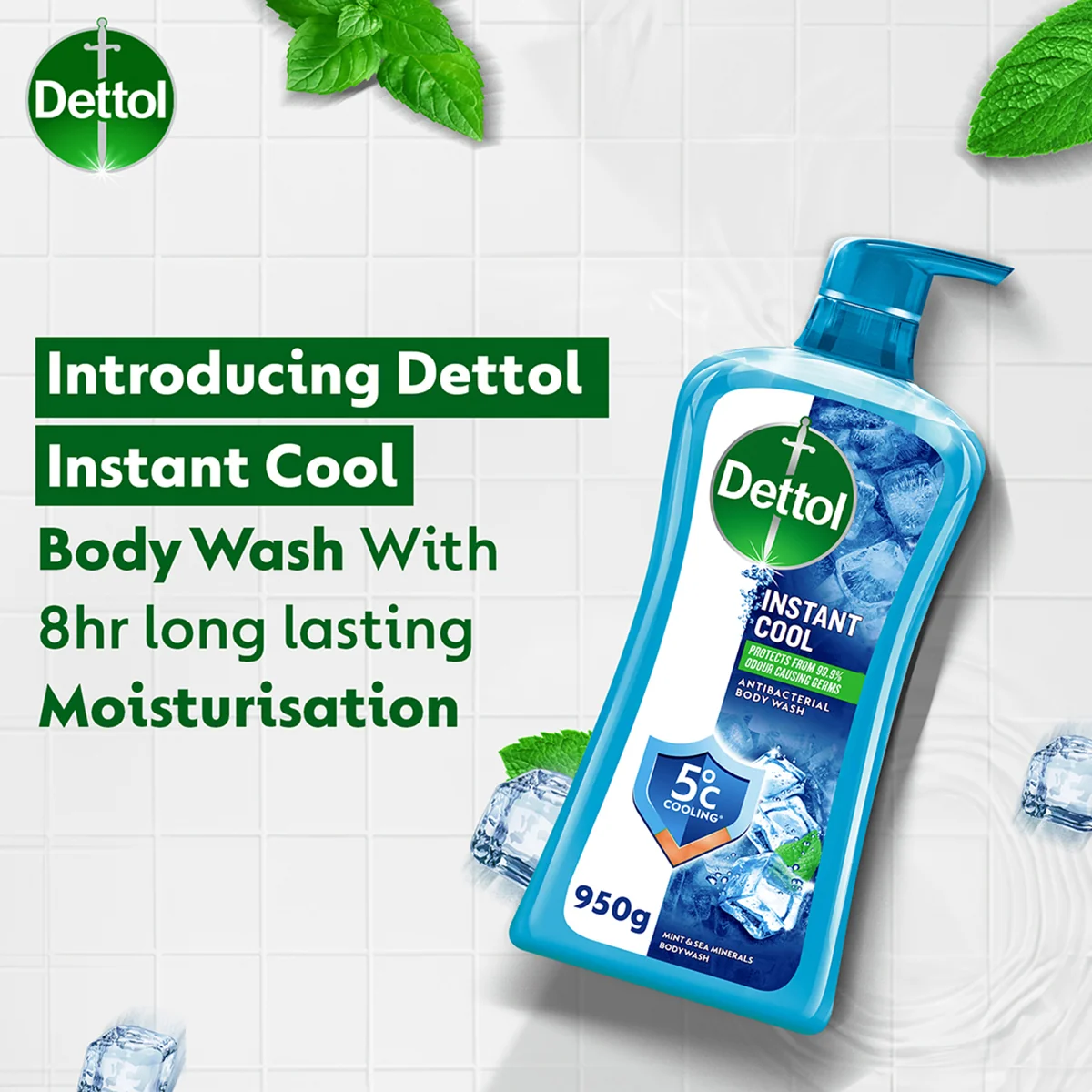 DETTOL SHOWER GEL COOL 900G - Image 3