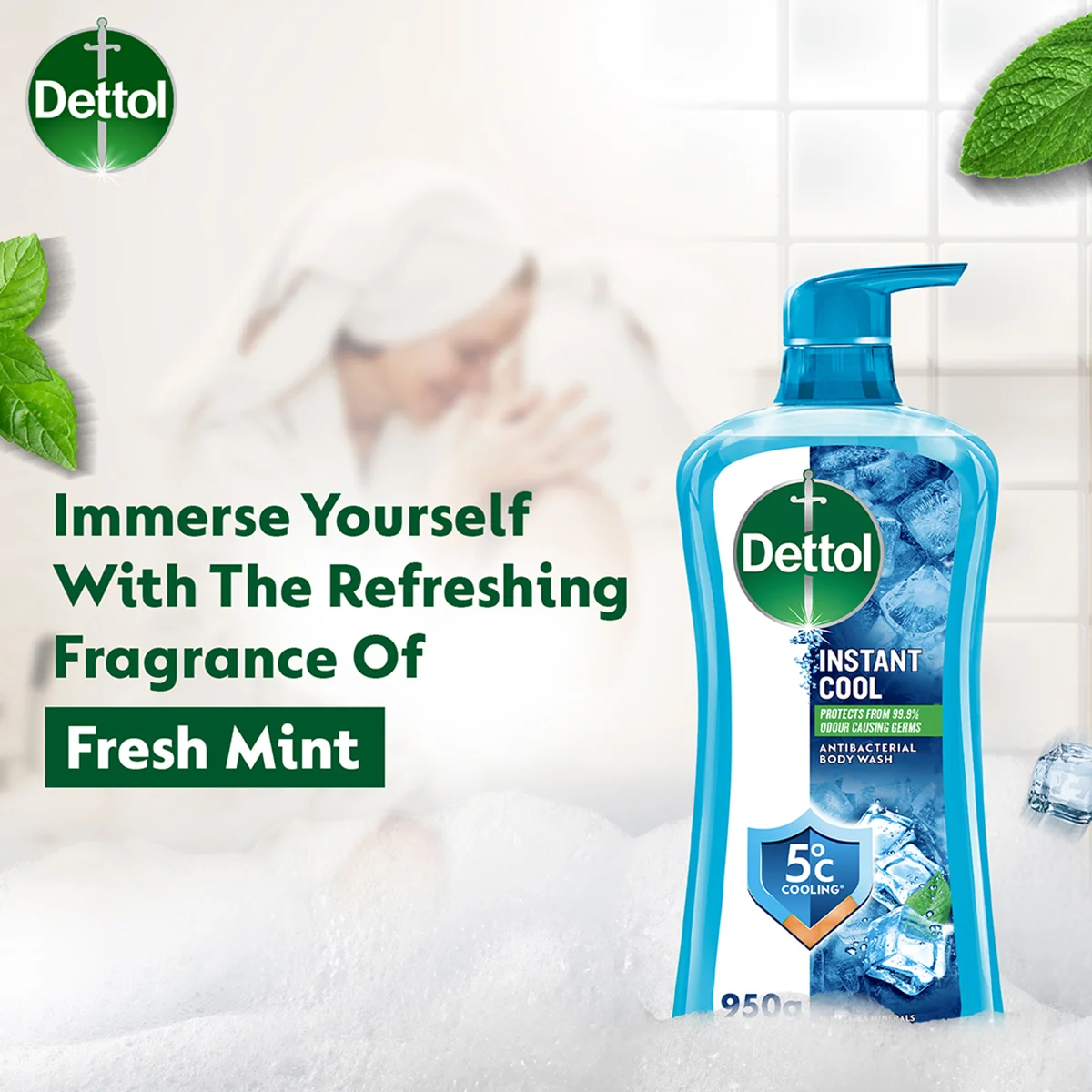 DETTOL SHOWER GEL COOL 900G - Image 5