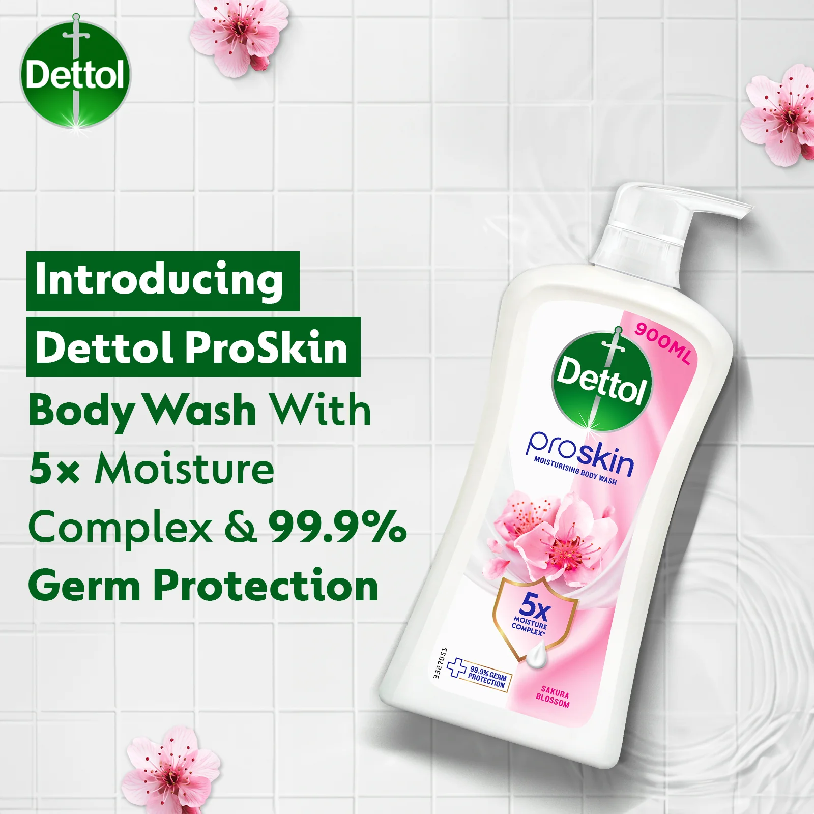 DETTOL SHOWER GEL SKINCARE 900G - Image 4