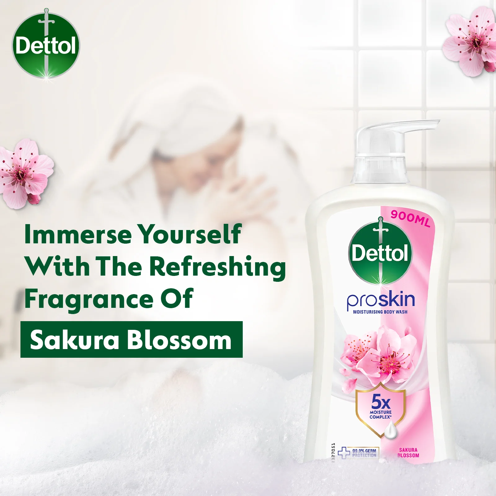 DETTOL SHOWER GEL SKINCARE 900G - Image 6