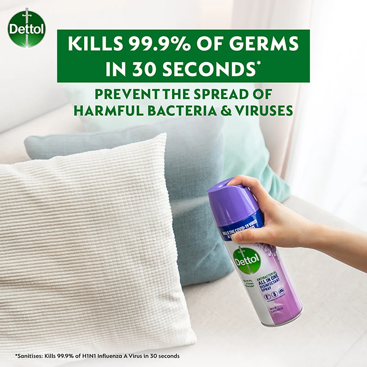 DETTOL SPRAY LAVENDER 450ML - Image 4