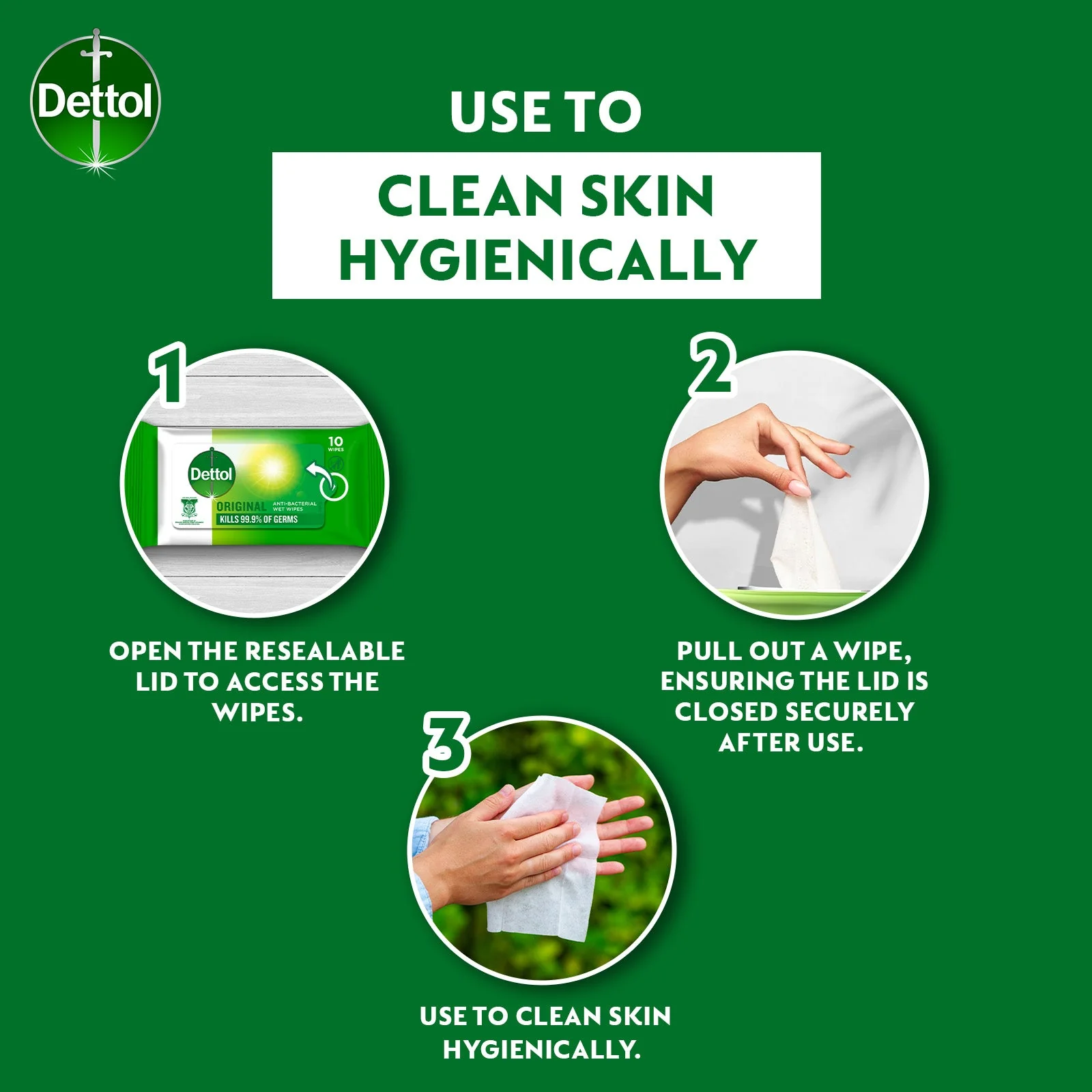 DETTOL WIPES ANTIBACTERIAL 50S - Image 7