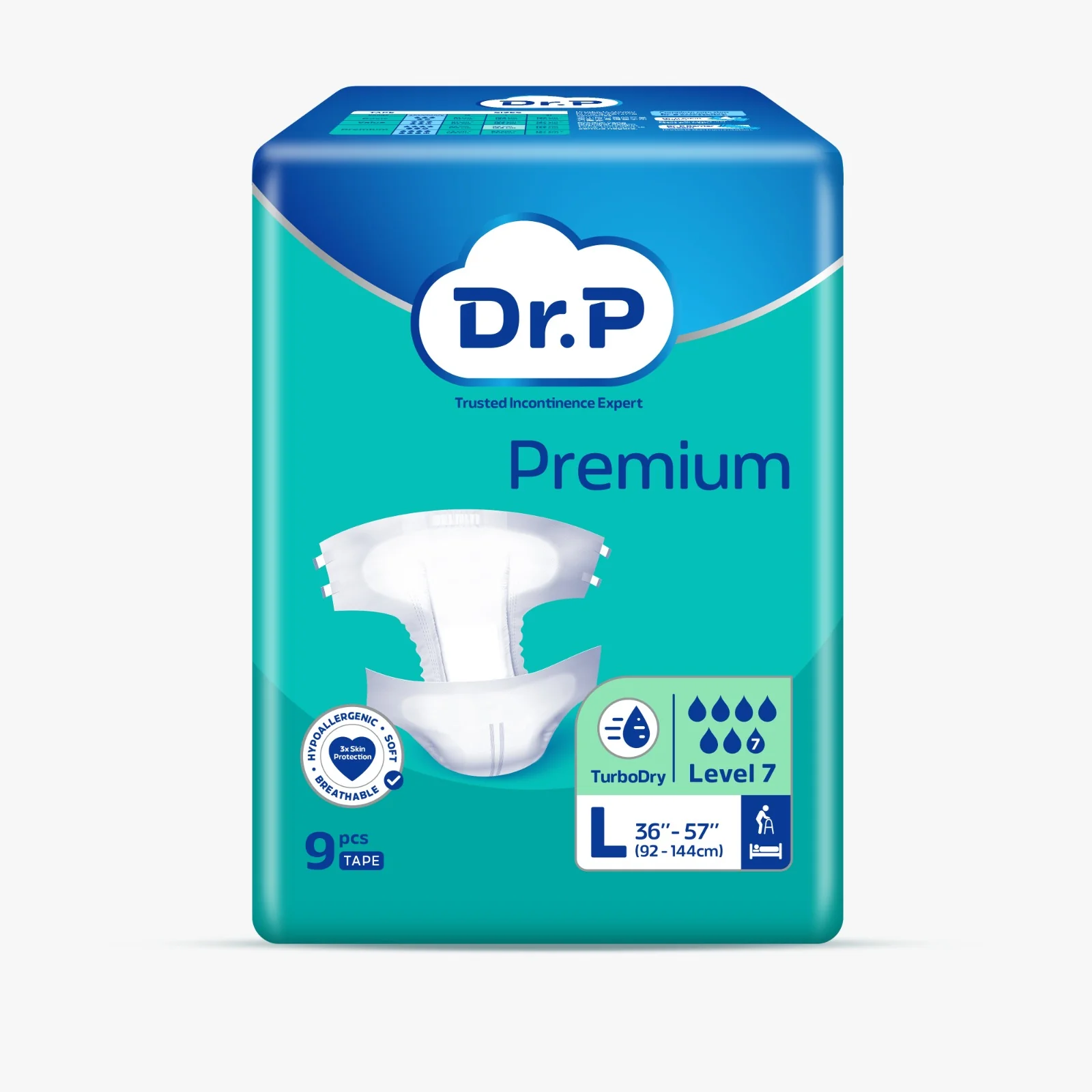 DR P PREMIUM DIAPER L 9S