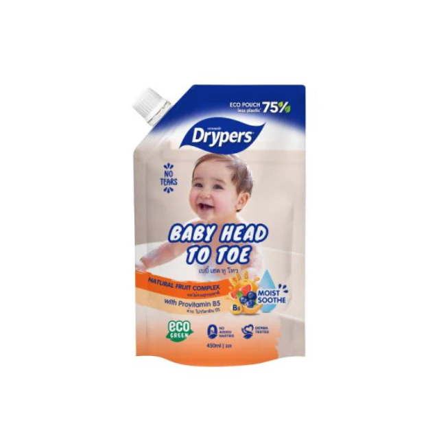 DRYPERS BABY HEAD TO TOE NATURAL FRUIT COMPLEX 450ML