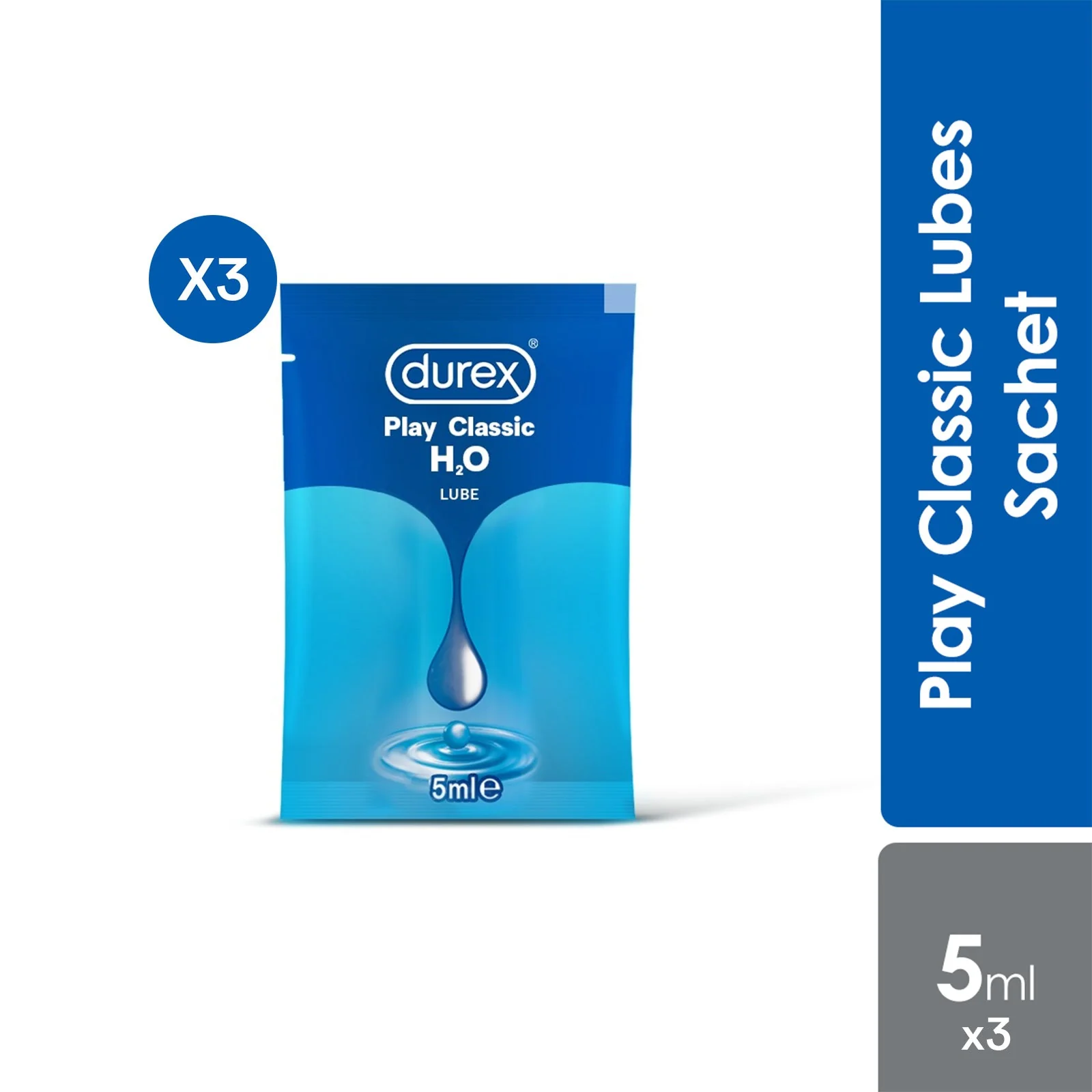 DUREX LUBE PLAY CLASSIC SACHET 5MLX3S
