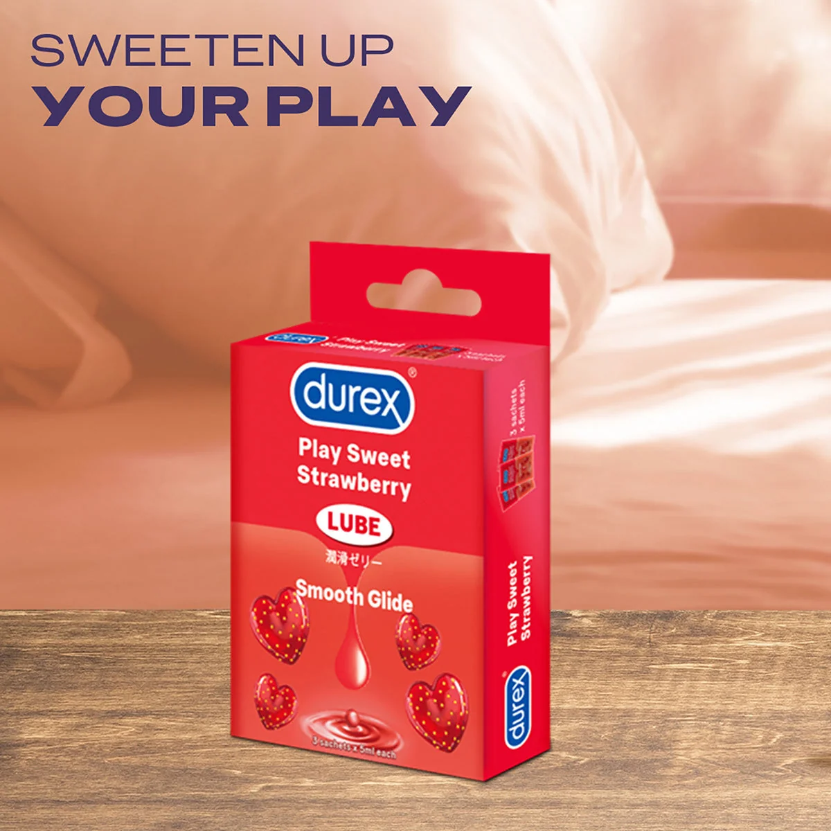DUREX LUBE PLAY STRAWBERRY SACHET 5MLX3S - Image 8
