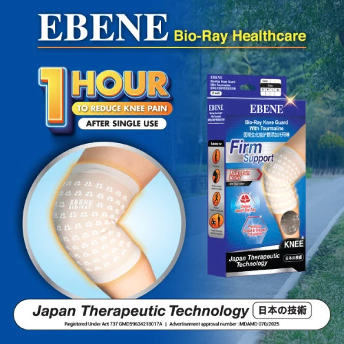 EBENE BIO RAY KNEE GUARD W/TOURMALINE+MEN SOCKS L - Image 3