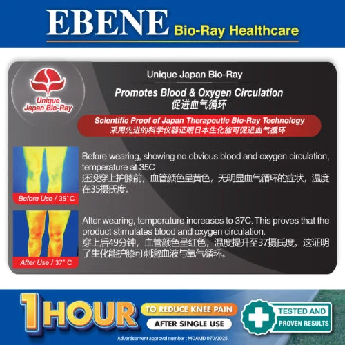 EBENE BIO RAY METAL SUPPORT KNEE GUARD M - Image 5