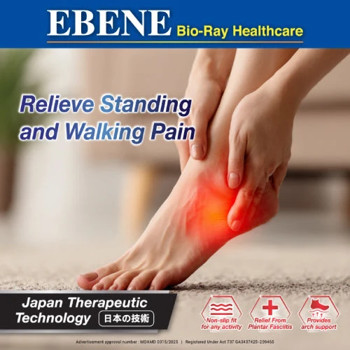 EBENE BIO-RAY PLANTAR FASCIITIS COMPRESS ION FOOT SLEEVES XXL - Image 4