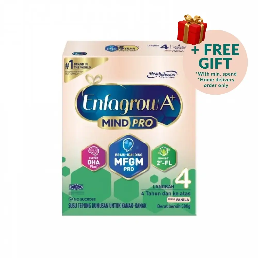 ENFAGROW A+ MINDPRO 2FL STEP 4 VANILLA 580G