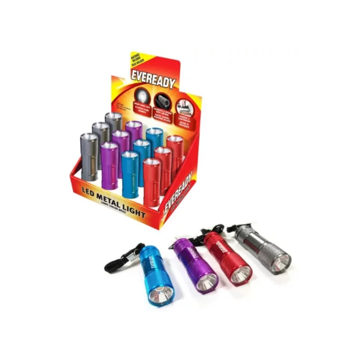 EVEREADY LED METAL MINI TORCHLIGHT MLHV32 WITH 3AAA