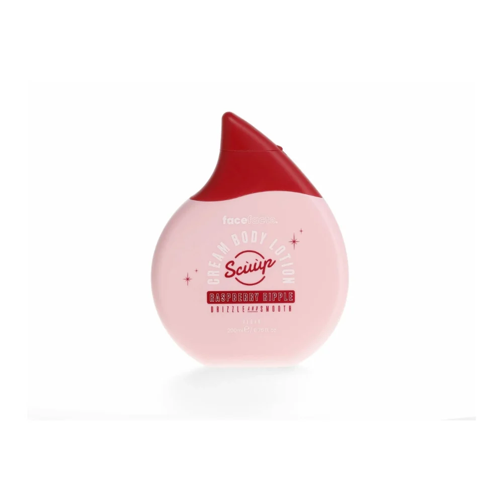 FACE FACTS SCUUP RASBERRY RIPPLE CREAM BODY LOTION 200ML