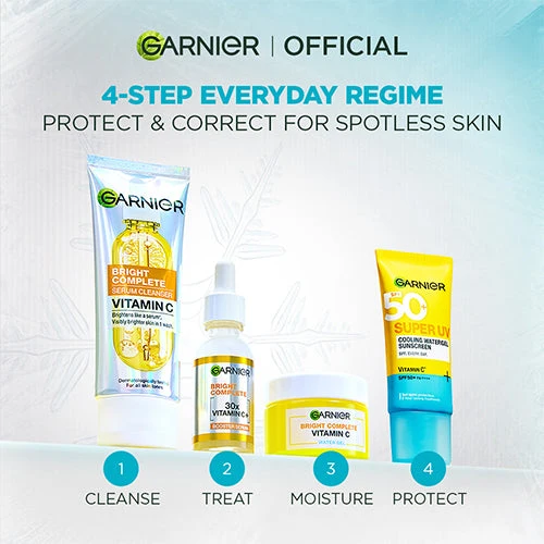 GARNIER BRIGHT COMPLETE COOLING UV GEL SPF50+ 30ML - Image 5