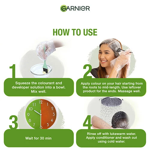 GARNIER COLOR NATURALS CREAM 3 DARKEST BROWN - Image 4