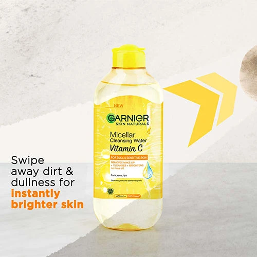 GARNIER MICELLAR CLEANSING WATER VITAMIN C 400ML - Image 2