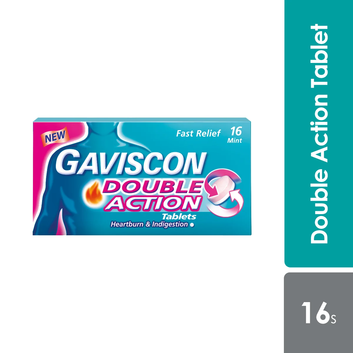 GAVISCON DOUBLE ACTION TAB 16S
