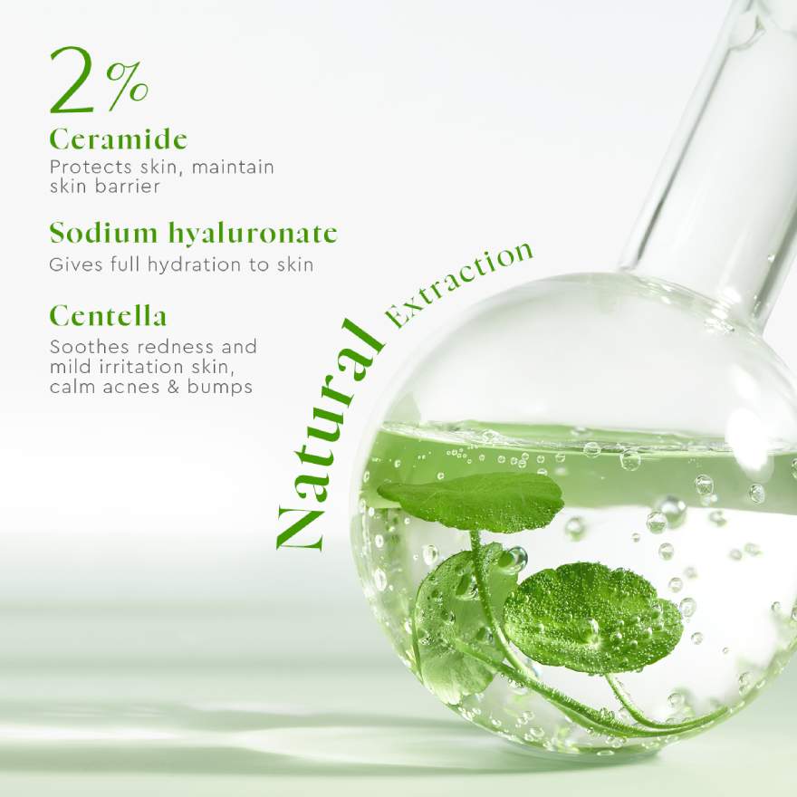 GLAD2GLOW CENTELLA CERAMIDE SOOTHING TONER 80ML - Image 3