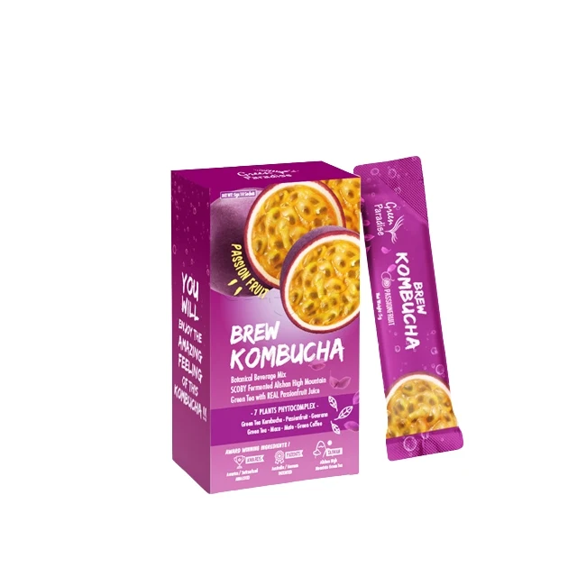 GREEN PARADISE BREW KOMBUCHA PASSION FRUIT 5G 10S
