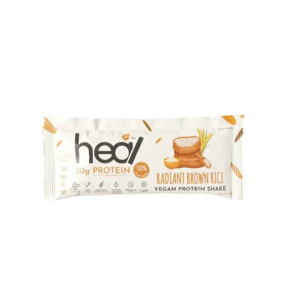 HEAL RADIANT BROWN RICE VEGAN PROTEIN SHAKE SACHET 36G