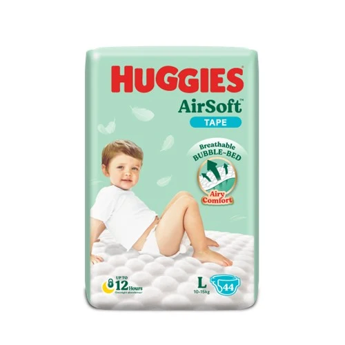 HUGGIES AIR SOFT DIAPERS L 44S