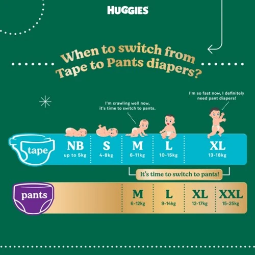 HUGGIES AIR SOFT DIAPERS L 44S - Image 2
