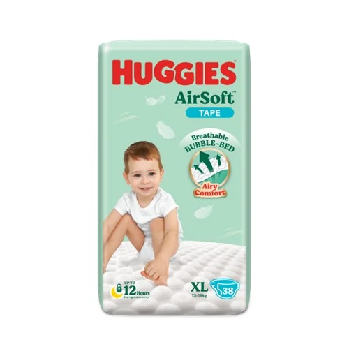 HUGGIES AIR SOFT DIAPERS XL 38S