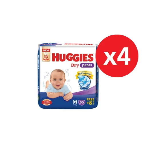 HUGGIES DRY PANTS SJP M 58S × 4