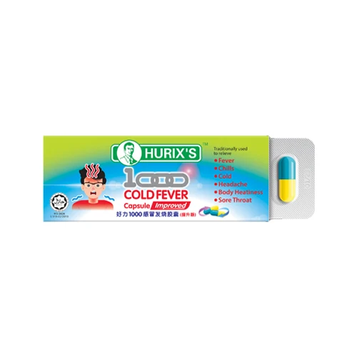 HURIXS 1000 COLD FEVER CAPSULE IMPROVED 6S