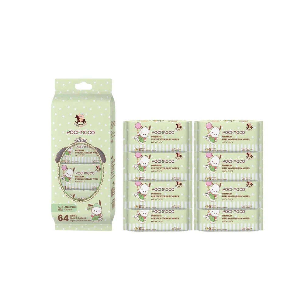 ICONIC X SANRIO MINI WIPES PC WAKU WAKU HOUSEWORK 8 X 8S
